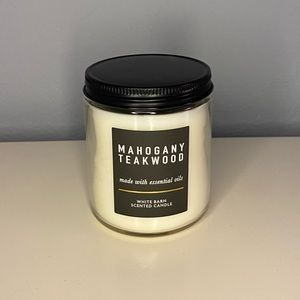Mahogany Teakwood single wick candle